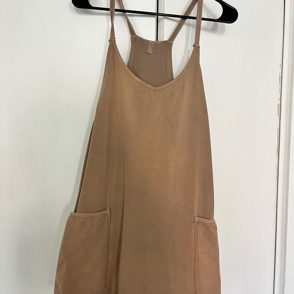 FP Movement by Free People Tan Racerback Jumpsuit